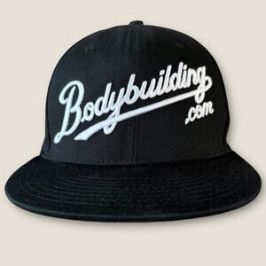 Bodybuilding.com Baseball Cap Hat Cellucor Adjust Snapback Men One Side Black